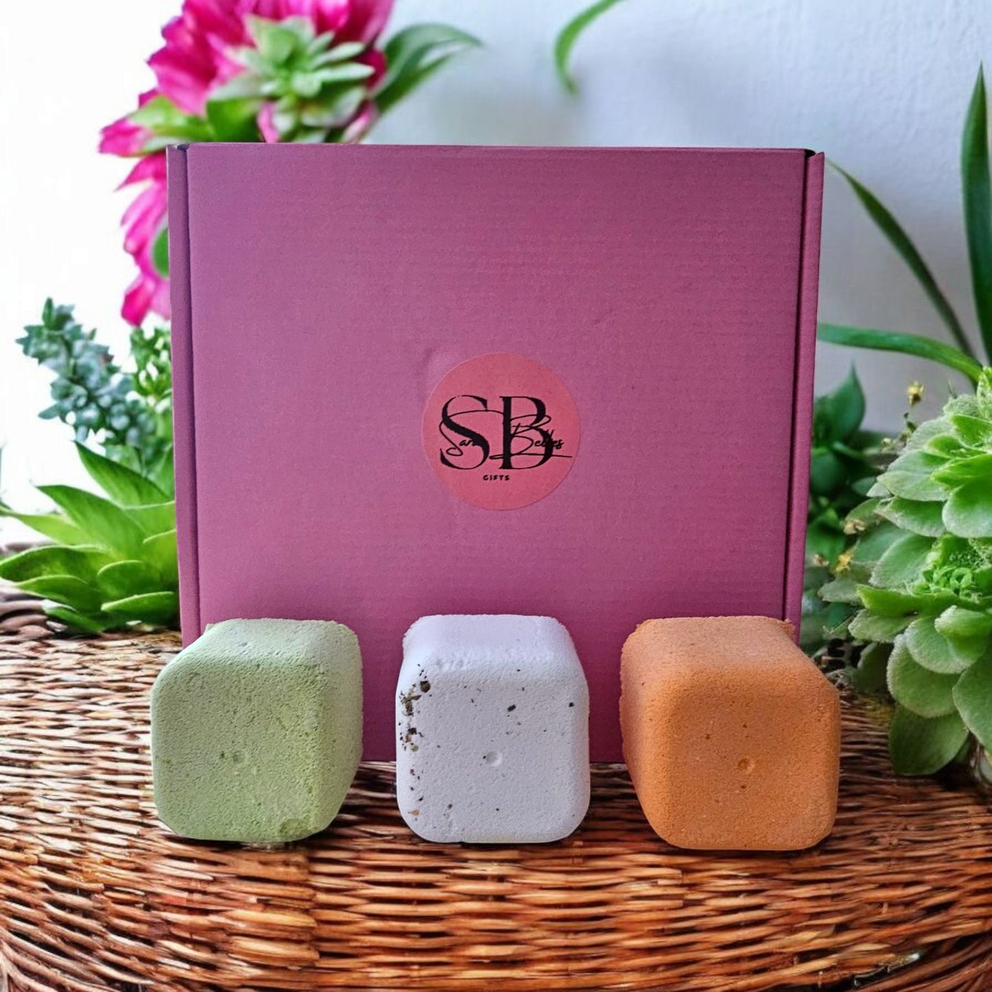 Aromatherapy Shower Steamer Gift Set – 3 Pack | Self-Care Spa Gifts | Personalised Option | Vegan & Cruelty-Free