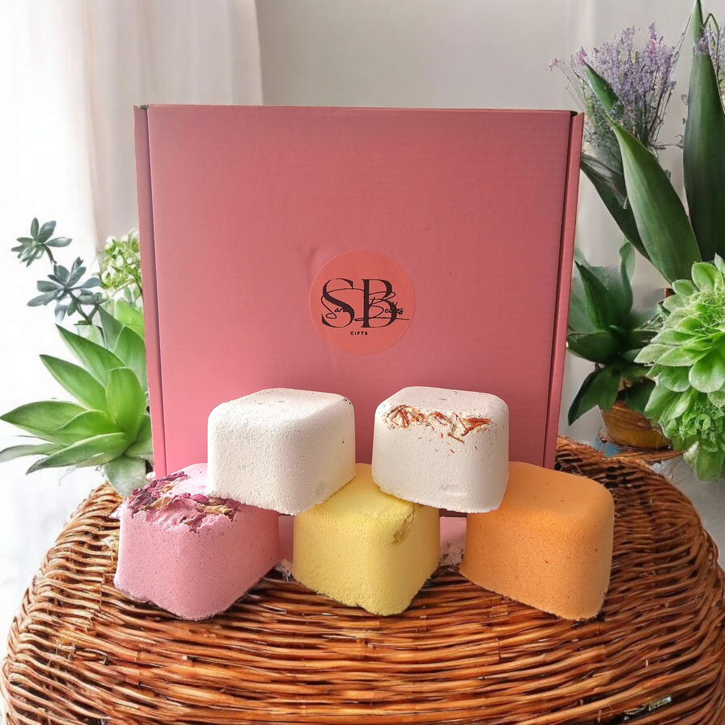 Aromatherapy Shower Steamer Gift Sets | Set of 5 | Shower Fizzers | Luxury Spa-Inspired Self Care &Relaxation Gifts | Vegan | Cruelty-Free