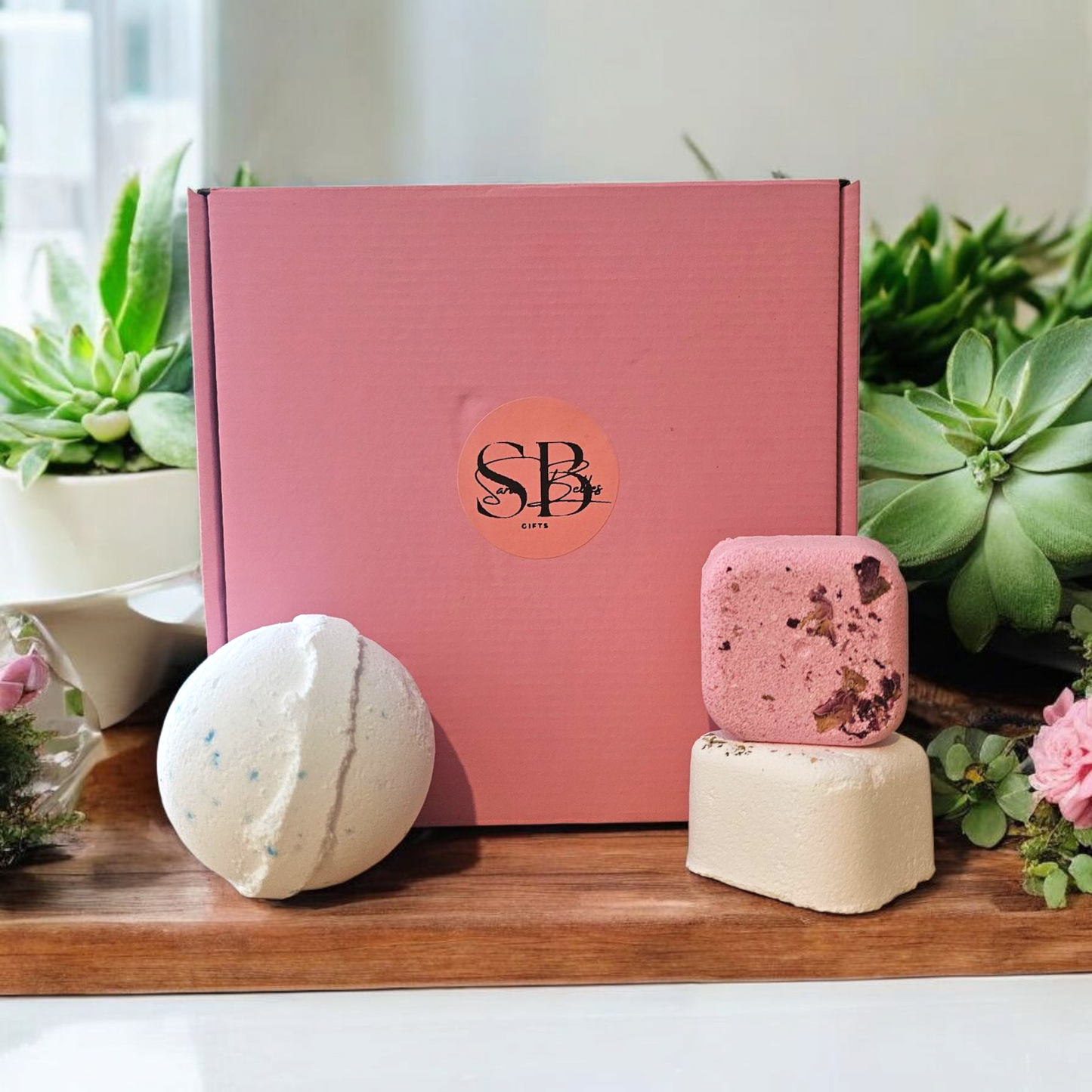 Bath Bomb Gift Sets – Jumbo 180g Bath Bomb | 2 Shower Steamers | Handmade UK | Vegan | Natural | Cruelty-Free |