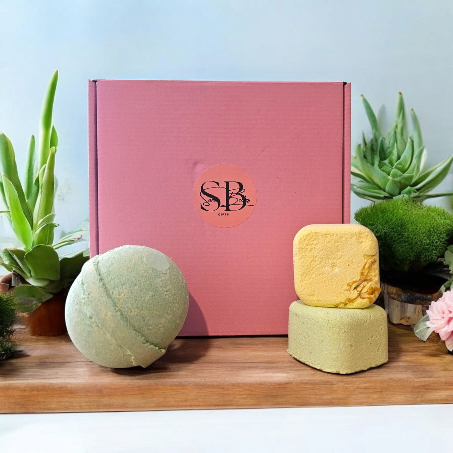 Bath Bomb Gift Sets – Jumbo 180g Bath Bomb | 2 Shower Steamers | Handmade UK | Vegan | Natural | Cruelty-Free |