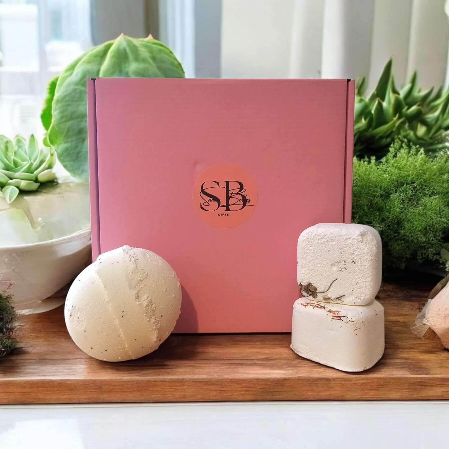 Bath Bomb Gift Sets – Jumbo 180g Bath Bomb | 2 Shower Steamers | Handmade UK | Vegan | Natural | Cruelty-Free |