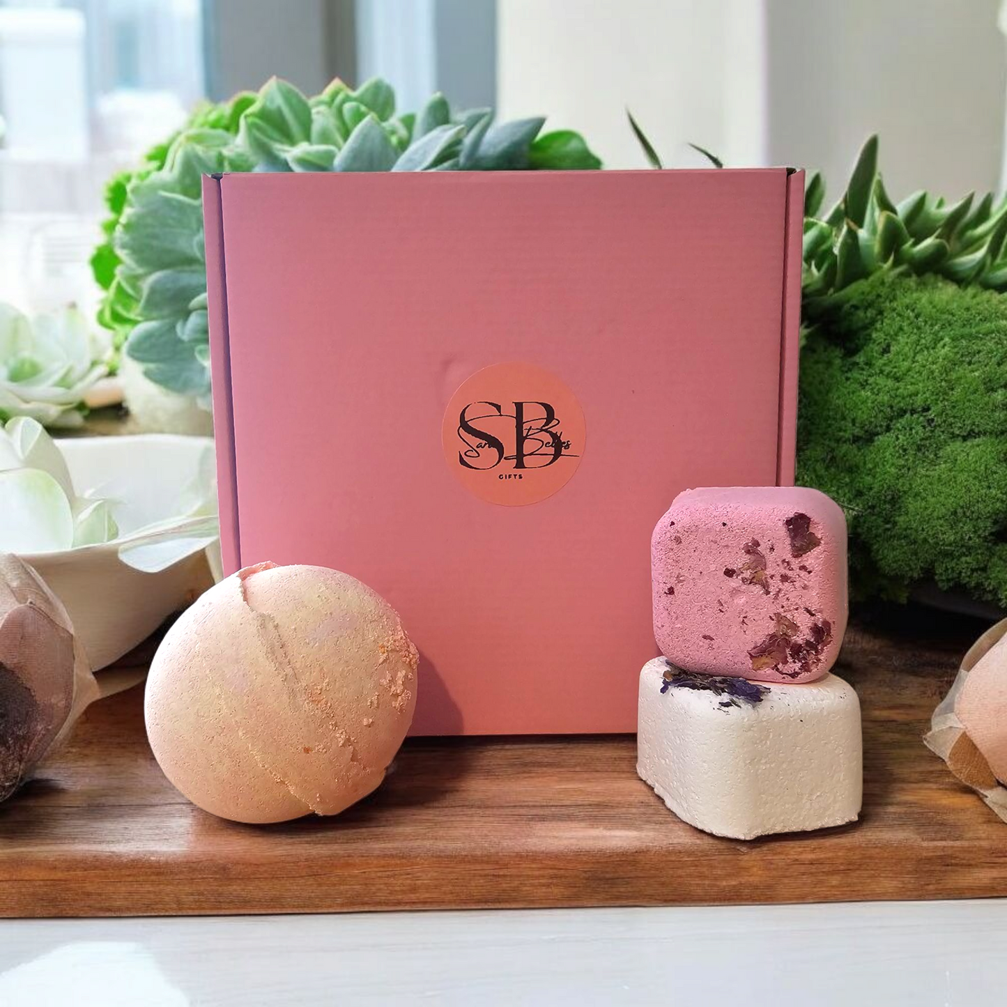 Bath Bomb Gift Sets – Jumbo 180g Bath Bomb | 2 Shower Steamers | Handmade UK | Vegan | Natural | Cruelty-Free |