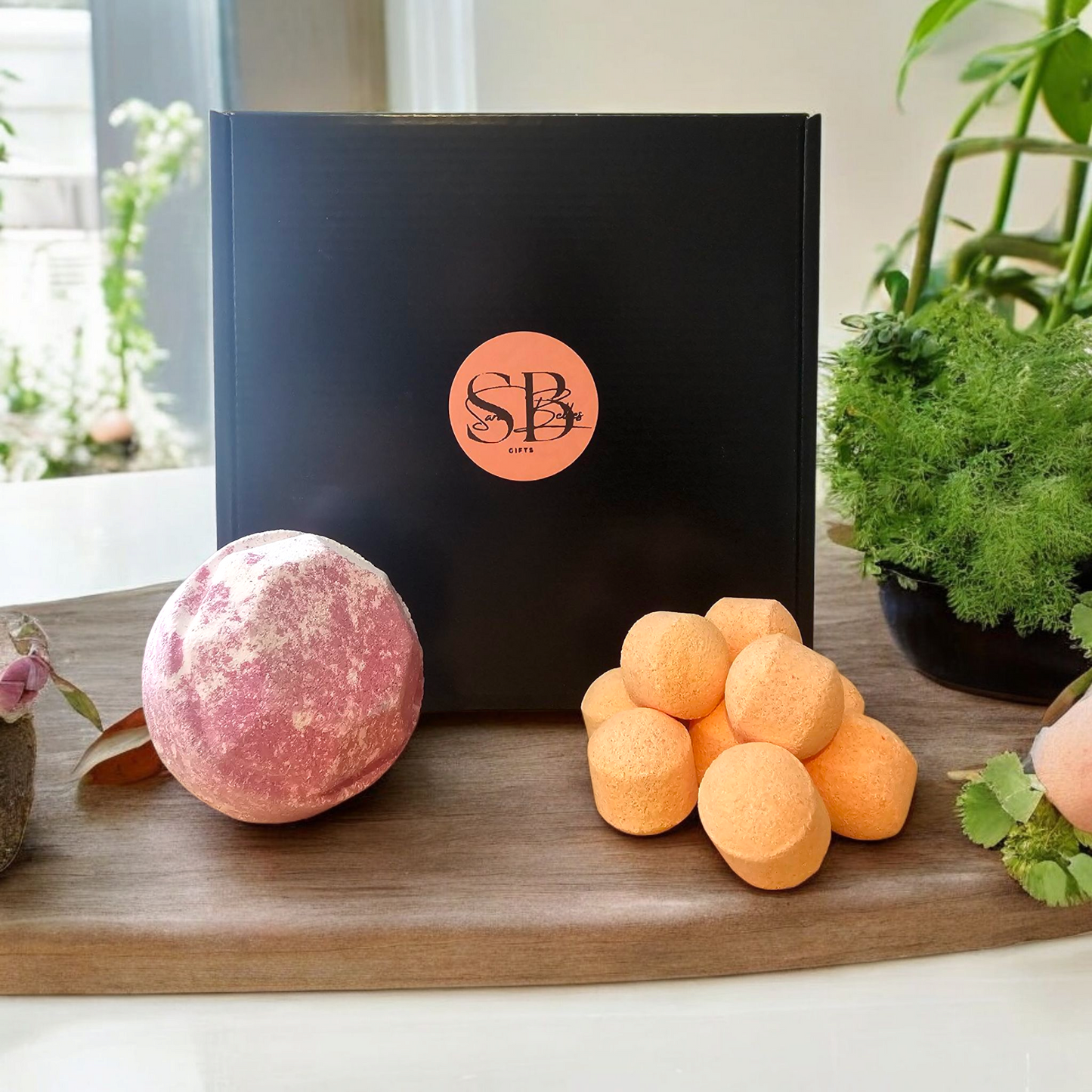 Mystery Crystal Gemstone Bath Bomb And Chill Pills Gift Set |10 Scent Options | Vegan | Handmade |Self-Care Pamper Box