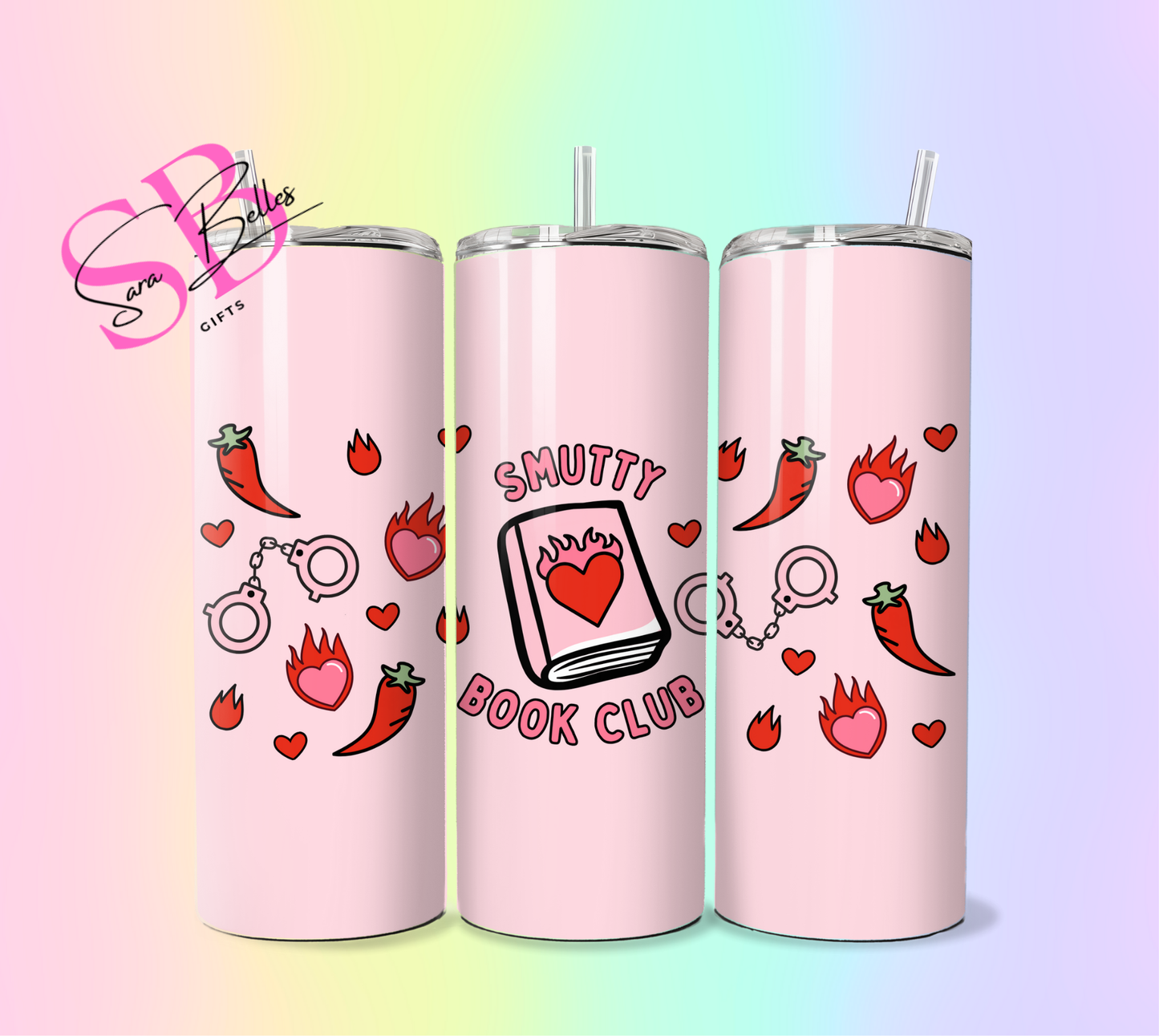 Smutty Book Club 20oz Tumbler – Stainless Steel Insulated Travel Cup for Spicy Book Lovers & Romance Readers