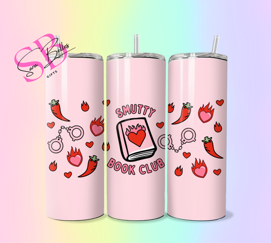 Smutty Book Club 20oz Tumbler – Stainless Steel Insulated Travel Cup for Spicy Book Lovers & Romance Readers