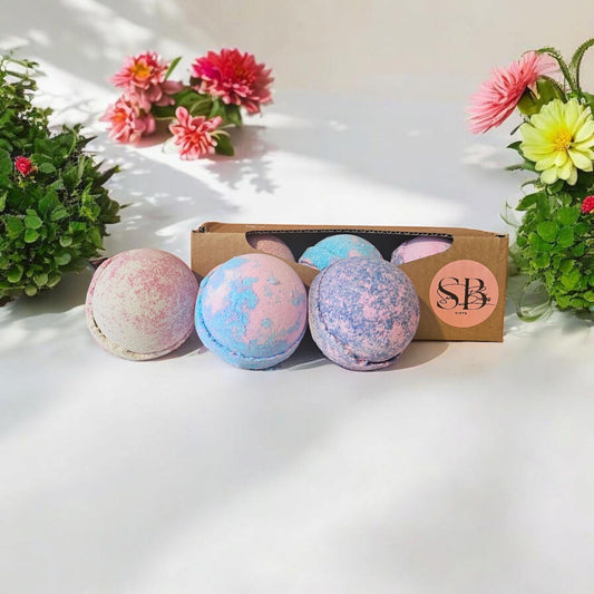 Sara Belles 3 Jumbo Bath Bomb Gift Set | The Best Sellers Collection | Vegan Friendly | Cruelty Free |