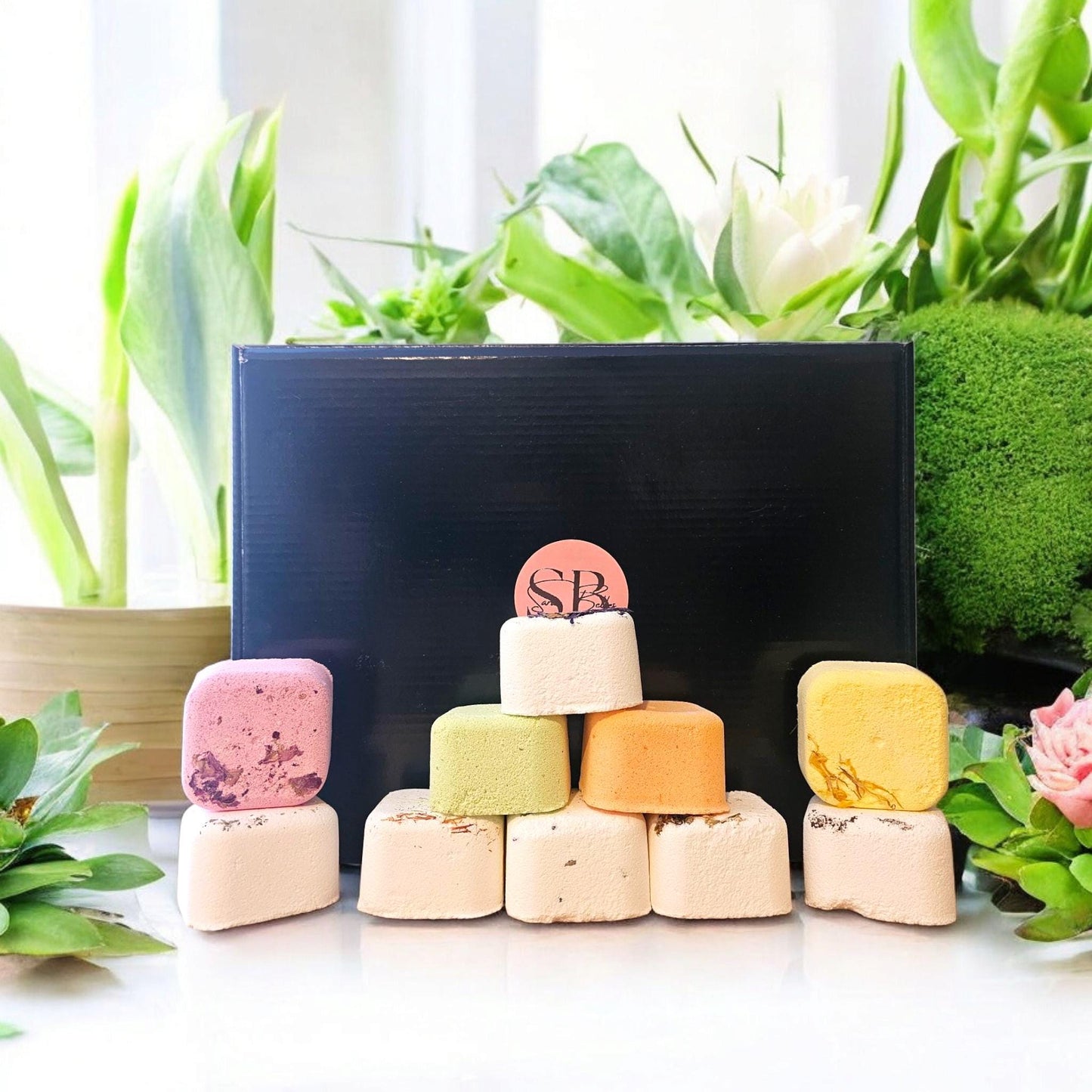 Aromatherapy Shower Steamer Gift Set | Set of 10 | Shower Fizzers | Luxury Spa-Inspired Self Care &Relaxation Gifts | Vegan | Cruelty-Free