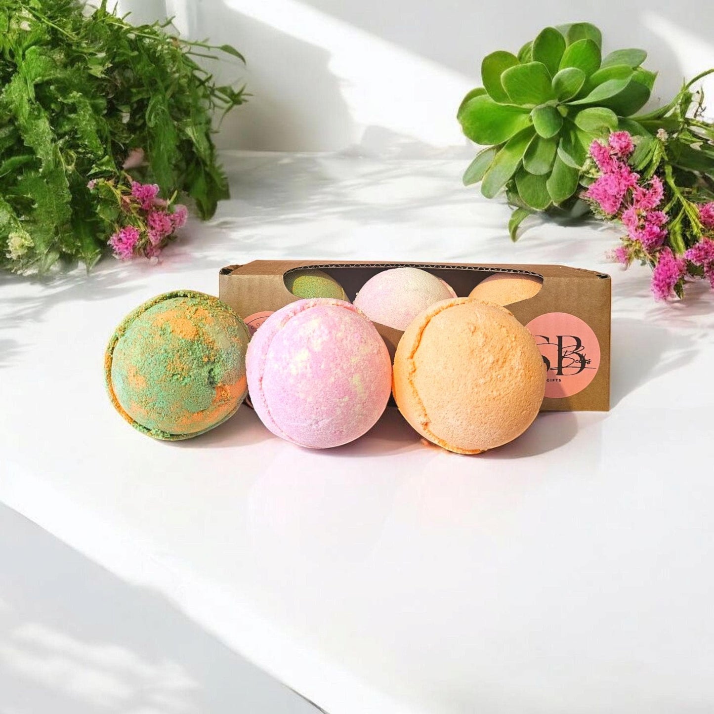Sara Belles 3 Jumbo Bath Bomb Gift Set | The Cocktail Collection | Vegan Friendly | Cruelty Free |