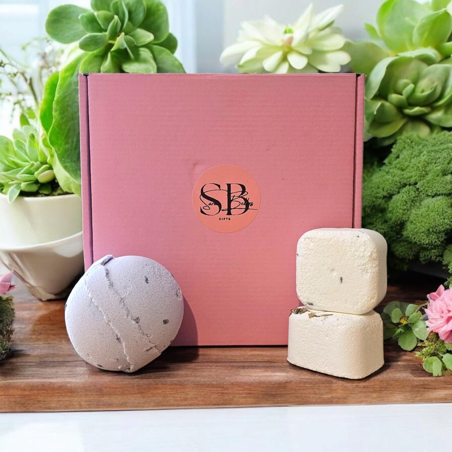 Bath Bomb Gift Sets – Jumbo 180g Bath Bomb | 2 Shower Steamers | Handmade UK | Vegan | Natural | Cruelty-Free |