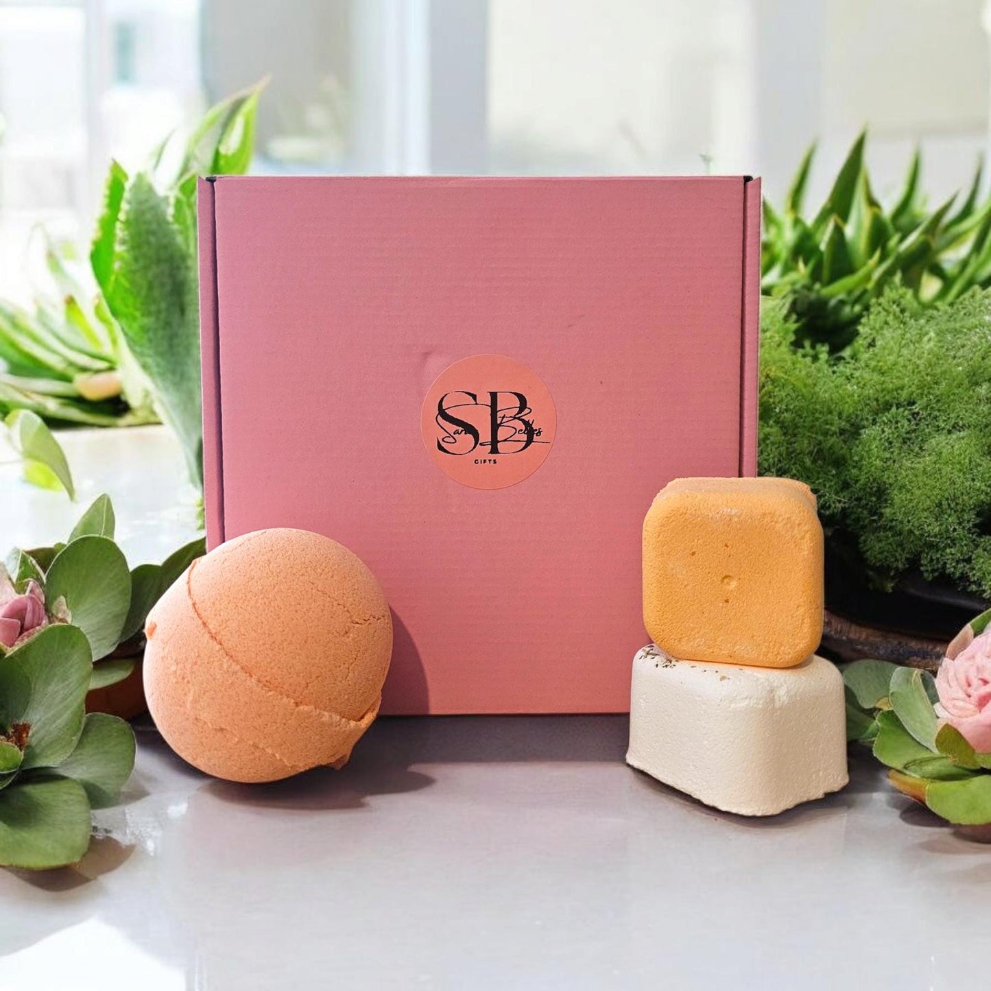 Bath Bomb Gift Sets – Jumbo 180g Bath Bomb | 2 Shower Steamers | Handmade UK | Vegan | Natural | Cruelty-Free |